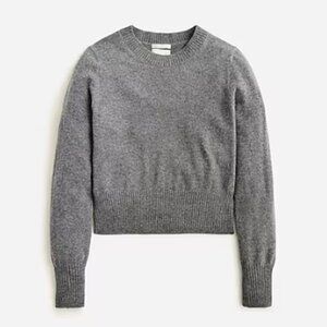 J. Crew Cashmere Shrunken Cashmere Sweater | Heather Charcoal | Medium